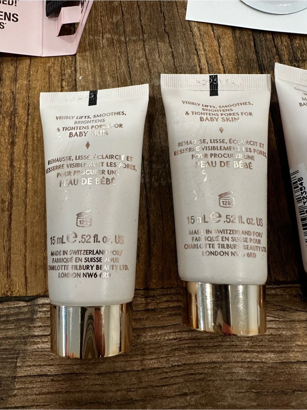Charlotte Tilbury Mini Skincare & Makeup Set - Rose & Gold bunch of sample